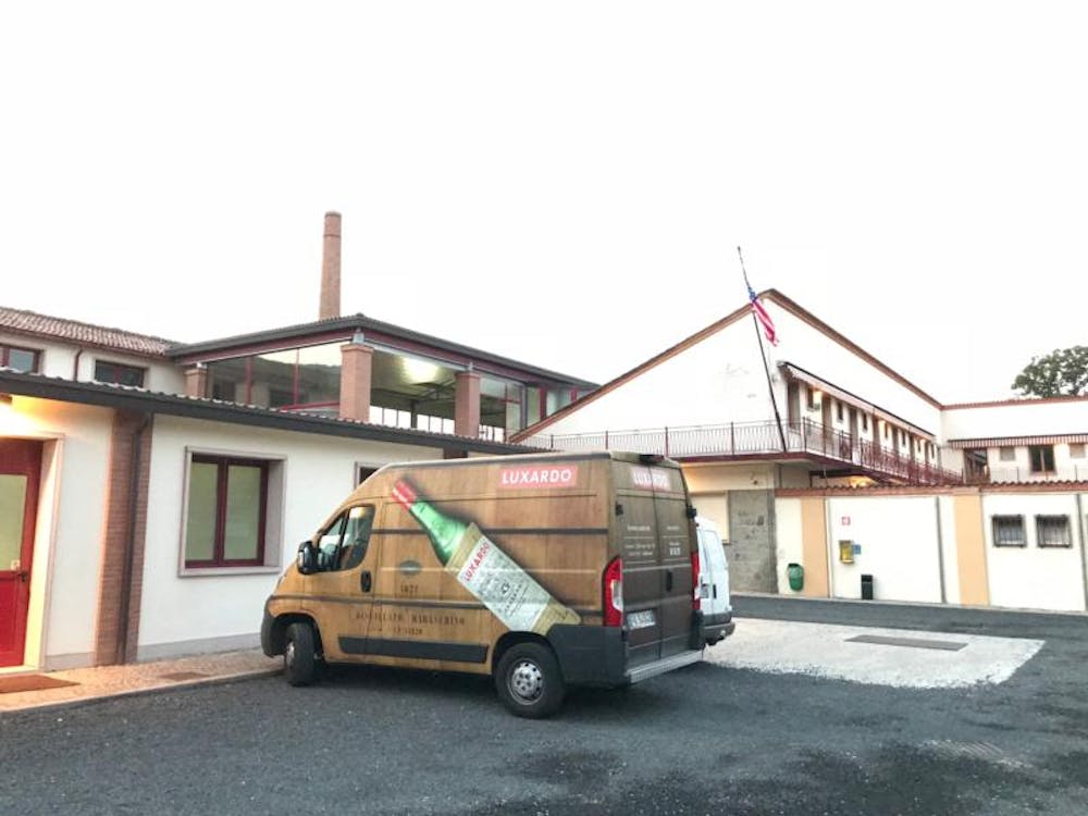 Sedia Con Braccioli Impilabile Stile Industrial In Metallo Arancione - Foto 11