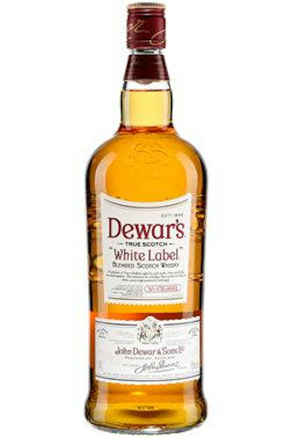 DEWAR'S  SCOTCH  WHISKEY SILVER LOGO GLASS  CLEARANCE PRICE 