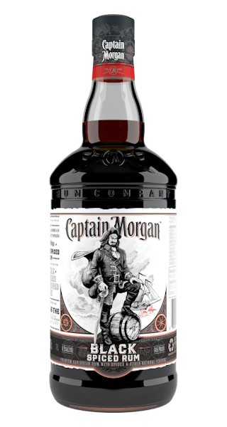 Captain Morgan Black Spiced Rum 1.0L
