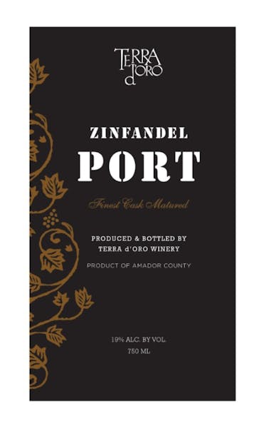 Terra d'Oro Winery Zinfandel Port