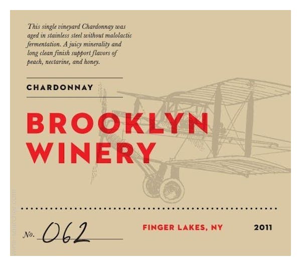 Brooklyn Winery Chardonnay 2012