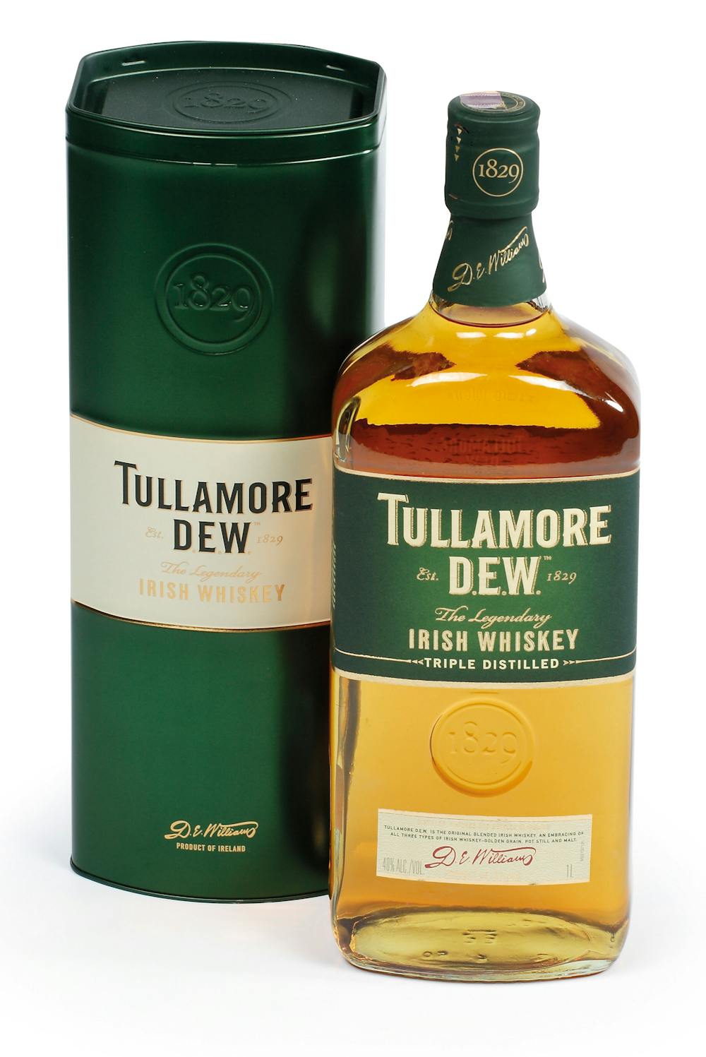 Tullamore Dew 80prf 1.0L Irish Whiskey