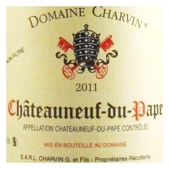 Domaine Charvin Chateauneuf Du Pape 2011