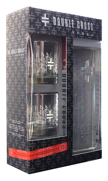 Double Cross 750ml Gift w/ 2 Rocks Glasses