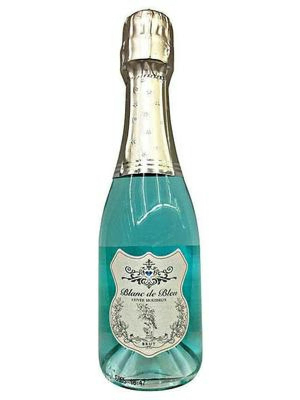 Blue champagne online bottle