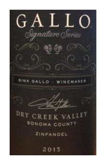 Gallo Family Signature Series 'Dry Creek' Zinfandel 2015
