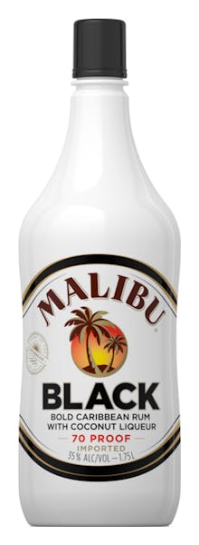 Malibu Black Caribbean Rum with Coconut Liqueur 750mL