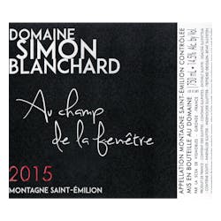 Domaine Simon Blanchard 'Au Champ de la Fenetre' 2015 image