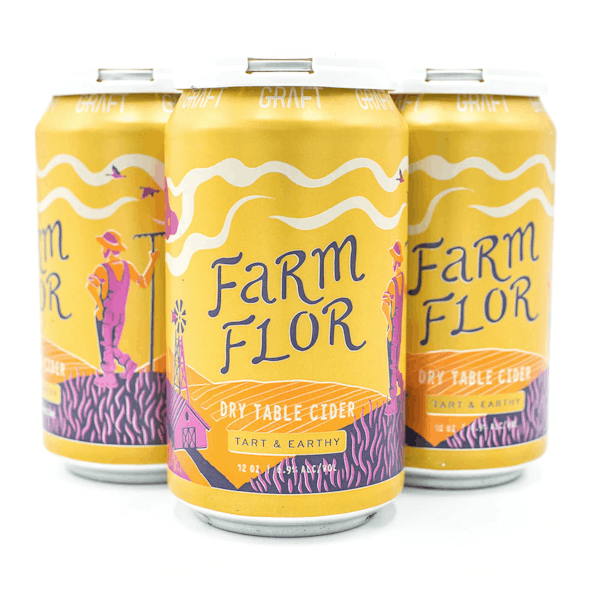 Graft Cidery 'Farm Flor' Cider 4-12oz Cans