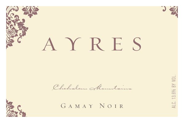 Ayres ' Chehalem Mtns' Gamay Noir 2016