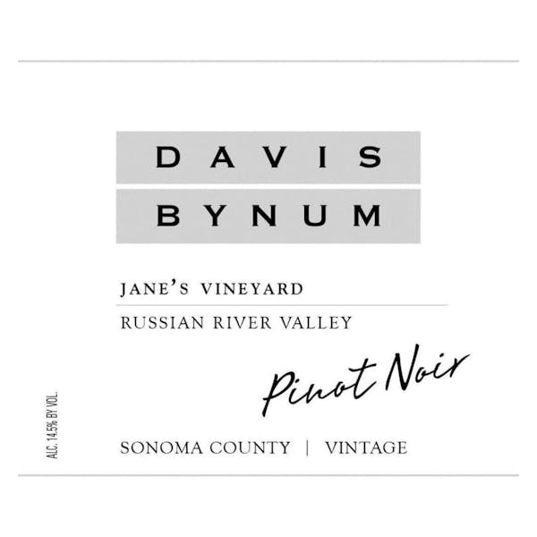 Davis Bynum Jane Vineyard Pinot Noir 2016