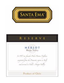 Santa Ema 'Reserve' Merlot 2016