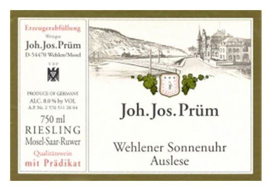 JJ Prum Wehlener Sonnenuhr Auslese 2017