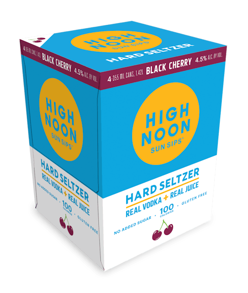 High Noon 'Black Cherry' Vodka and Soda 4-355ml Cans