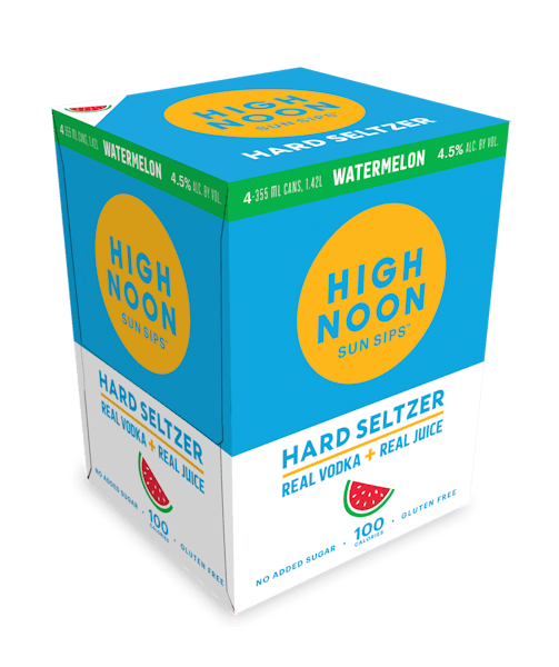 High Noon 'Watermelon' Vodka and Soda 4-355ml Cans