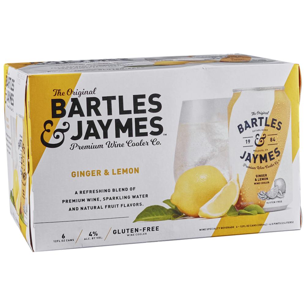 Bartles & Jaymes 'Ginger Lemon' 612oz Cans Ready to Go Cocktails