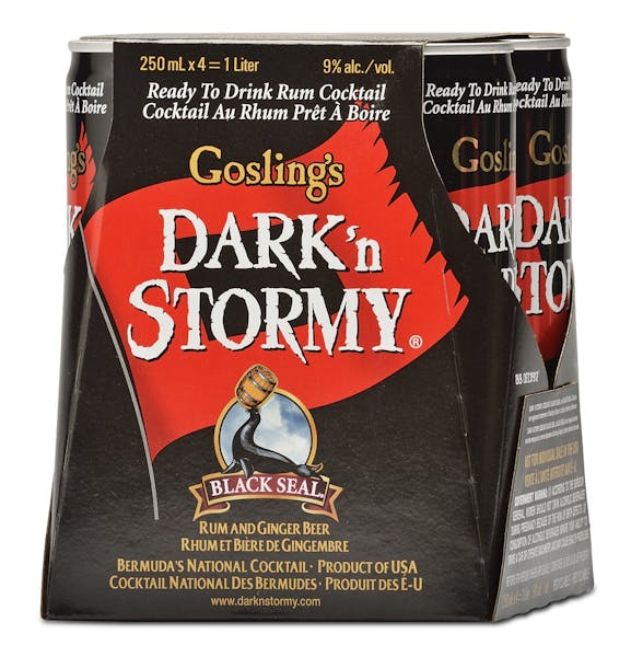 Gosling's Dark 'n Stormy 4-250ml Cans