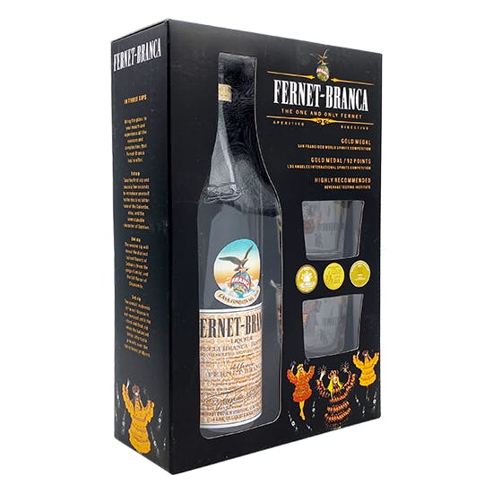 Fernet Branca w/Glass Gift Set Liqueur 750ml