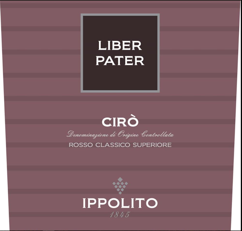 Ippolito 1845 Liber Pater Ciro Rosso 2017 Italian Red