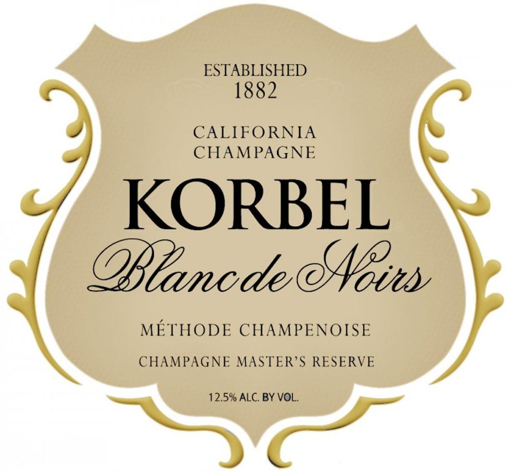 Korbel Blanc de Noirs Champagne Bubbly Dry