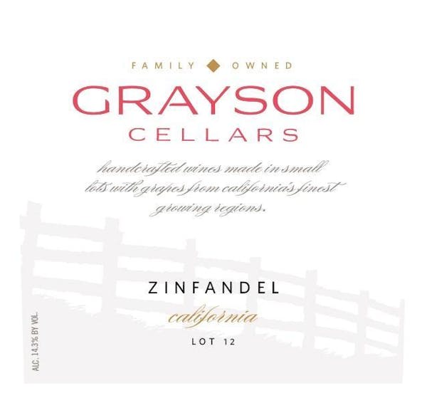 Grayson Cellars Zinfandel 2018
