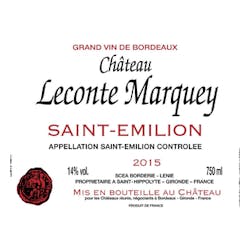 Chateau Leconte Marquey Saint Emilion 2016 image