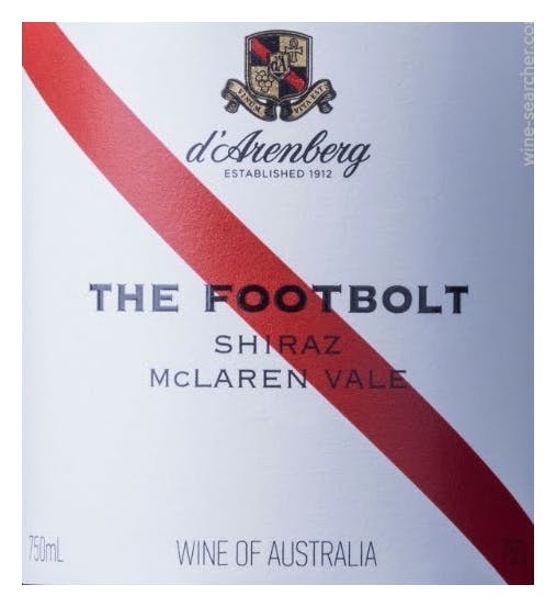 d'Arenberg 'The Footbolt' Shiraz 2017