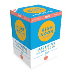 High Noon 'Peach' Vodka and Soda 4-355ml Cans image