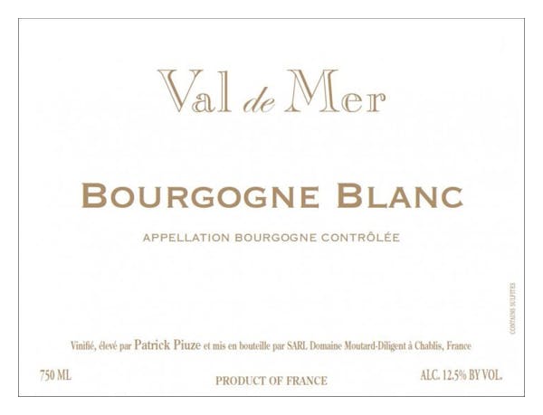 Val de Mer Bourgogne Blanc 2018