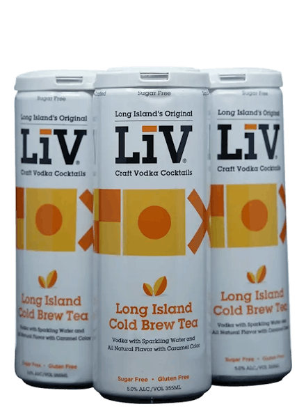 LIV Craft Vodka Long Island Cold Brew Tea 4-355ml Cans