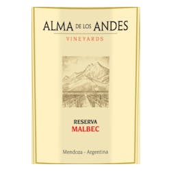 Alma de los Andes Reserva Malbec 2016 image