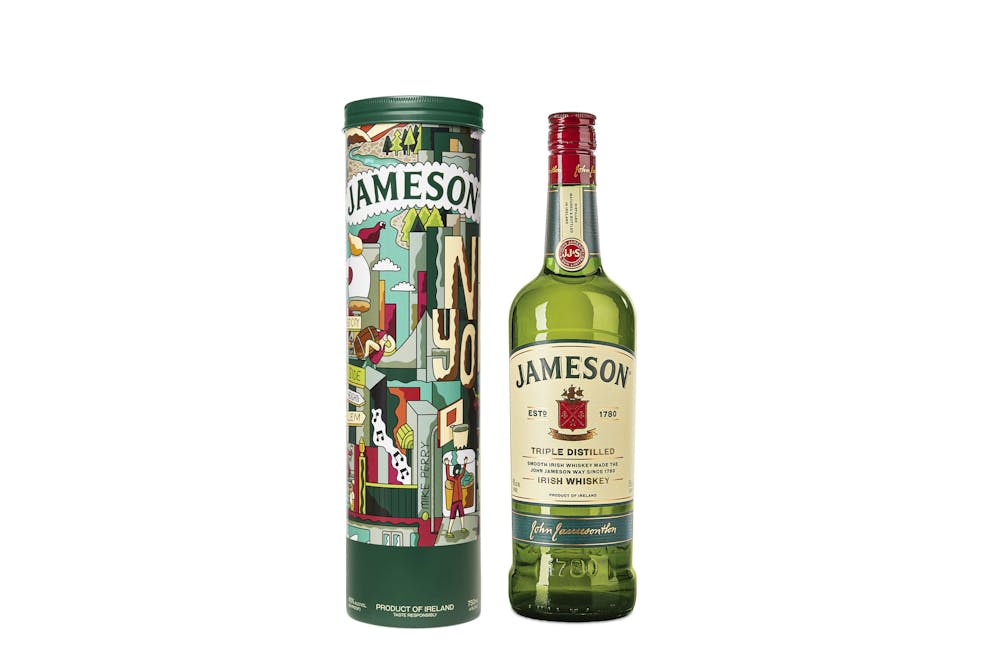 Jameson w/Tin Gift Set Irish Whiskey 750ml