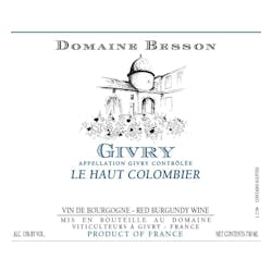 Besson Givry Le Haut Colombier 2018 image