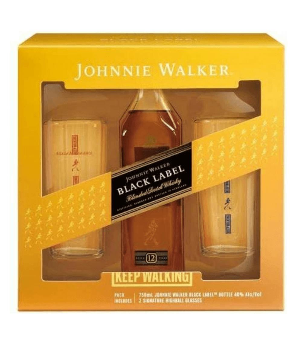 Johnnie Walker Black With 2 Highball Glasses - Gift Set - 55th Street Wine  & Spirits, New York City, NY, New York, NY