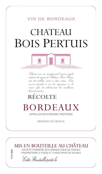 Chateau Bois Pertuis Bordeaux 2018