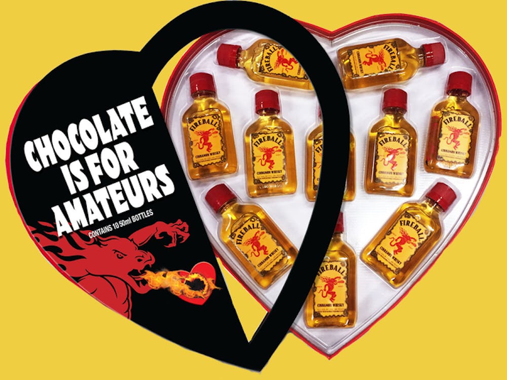 Fireball 'Anti-Valentines Day' Whisky 10-50ml Gift Set