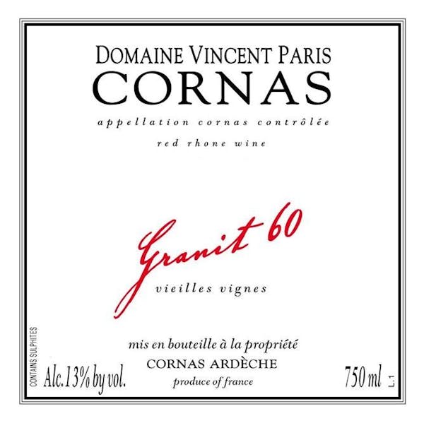 Vincent Paris Cornas 'Granit 60' 2019