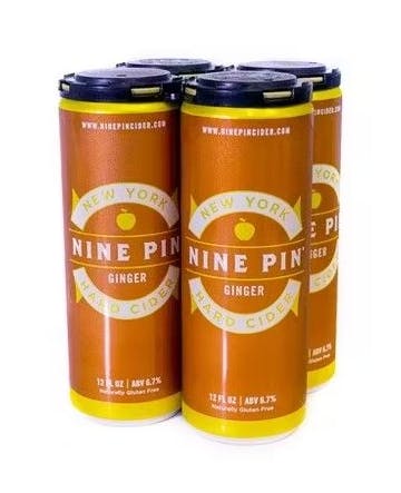 Nine Pin Ciderworks Ginger Cider 4-12oz Cans