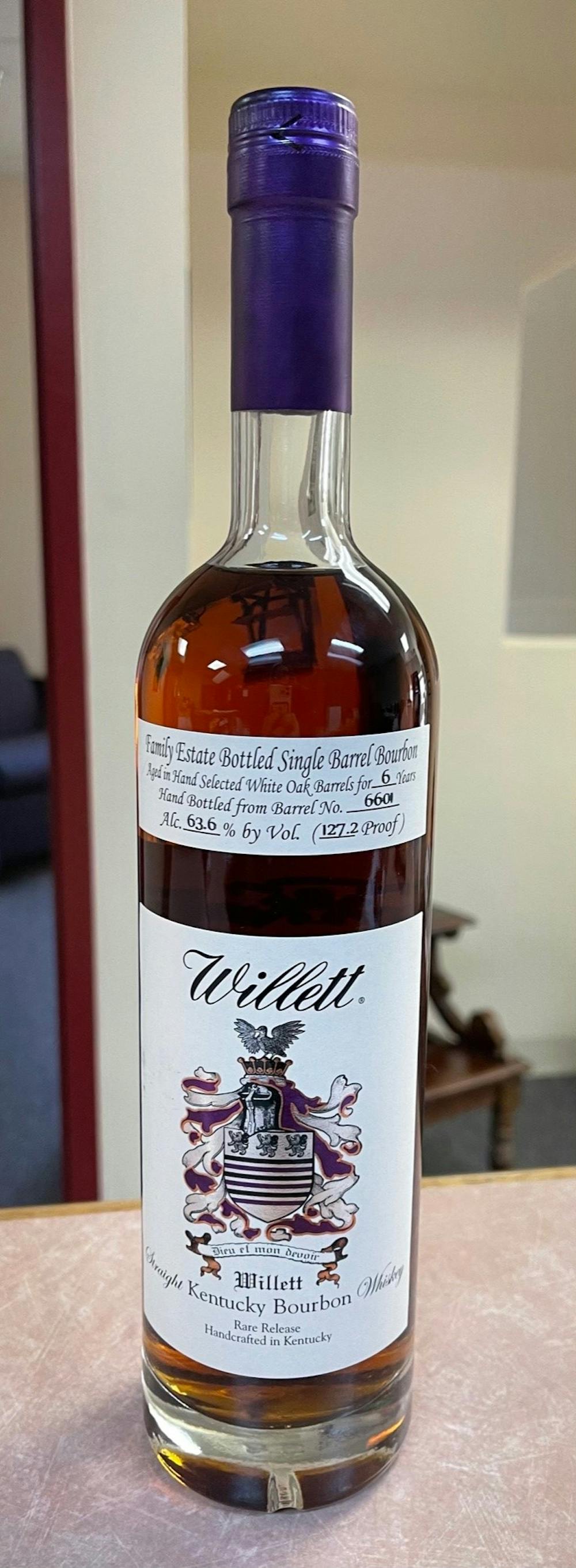 希少ウィレット シングルバレル ファミリーエステート 6年 (WILLETT Single Barrel Family Estate 6yo  750ml 56