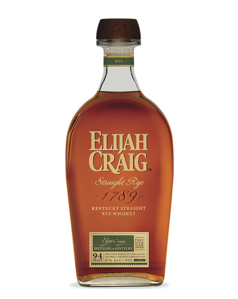 Elijah Craig Straight Rye 94 Proof 750ml