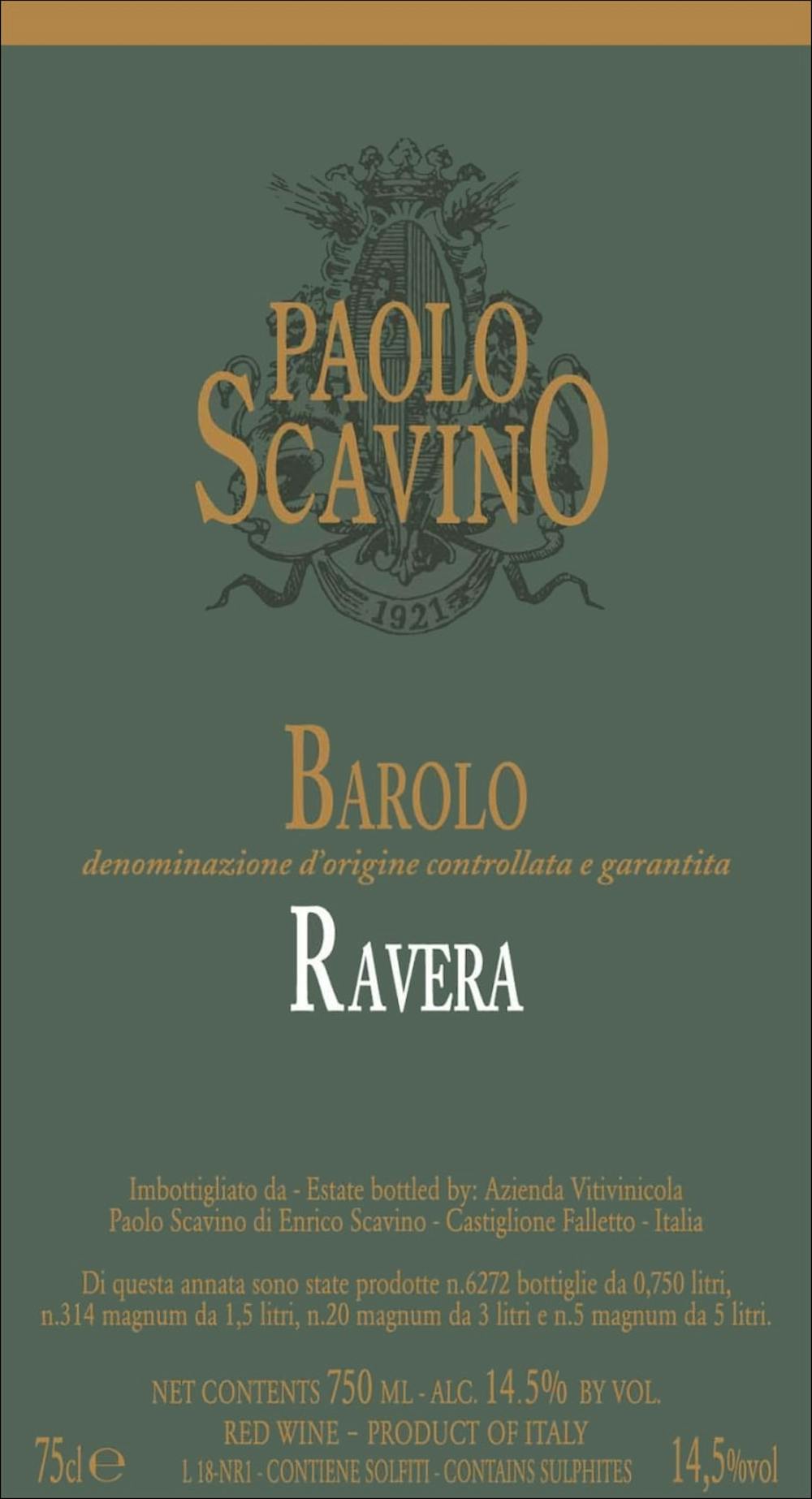 Paolo Scavino 'Ravera' Barolo 2017 :: Italian Red