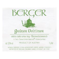 Berger ' E & M' Gruner Veltliner 2020 1.0L image