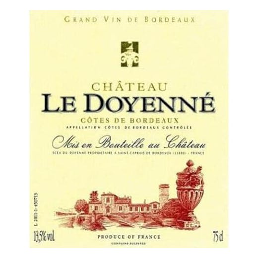 Chateau le Doyenne Bordeaux Rouge 2018