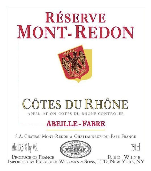 Chateau Mont Redon Cotes du Rhone Rouge 2019