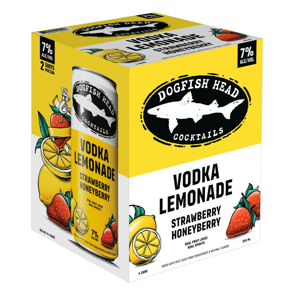 Dogfish Head Vodka Lemonade Strawberry Honeyberry 4355ml Ready to