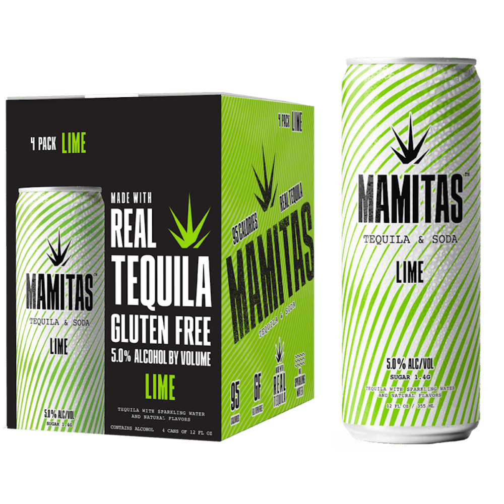 Mamitas 'Lime' Tequila & Soda 412oz Cans Ready to Go Cocktails