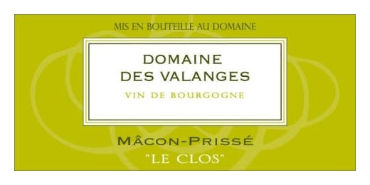 Domaine Valanges Macon des Prisse 2020