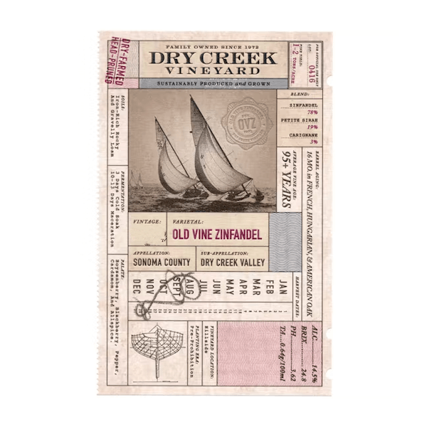 Dry Creek Vineyards 'Old Vine' Zinfandel 2019