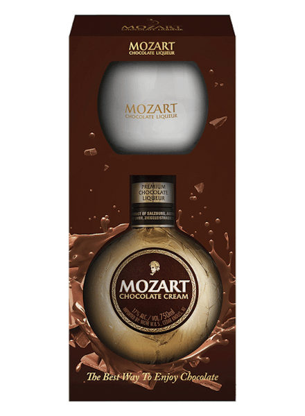 Mozart Chocolate Cream Liqueur Cordial Glass Set 750ml