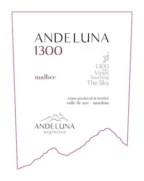 Andeluna 1300 Malbec 2020